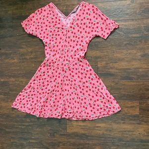 Pink cherry ZARA dress XS